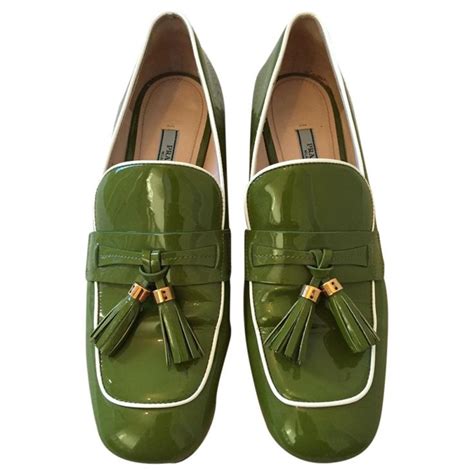 green prada loafers|Prada loafers farfetch.